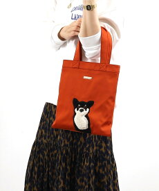 【SALE／40%OFF】COOCO 犬モチーフ刺繍トートバッグ プードゥードゥー バッグ トートバッグ パープル グリーン グレー オレンジ ブラック