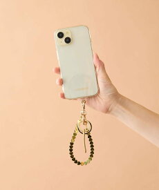 HASHIBAMI 天然石 ハート スマホハンドストラップ ハシバミ / ネコロジー スマホグッズ・オーディオ機器 その他のスマホグッズ・オーディオ機器 ゴールド シルバー【送料無料】