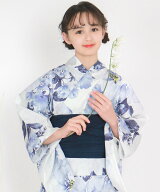 KYOETSU 簡単着付け ワンピース 浴衣 女の子 2点セット( ワンピース浴衣 + 帯 ) キョウエツ 着物・浴衣・…