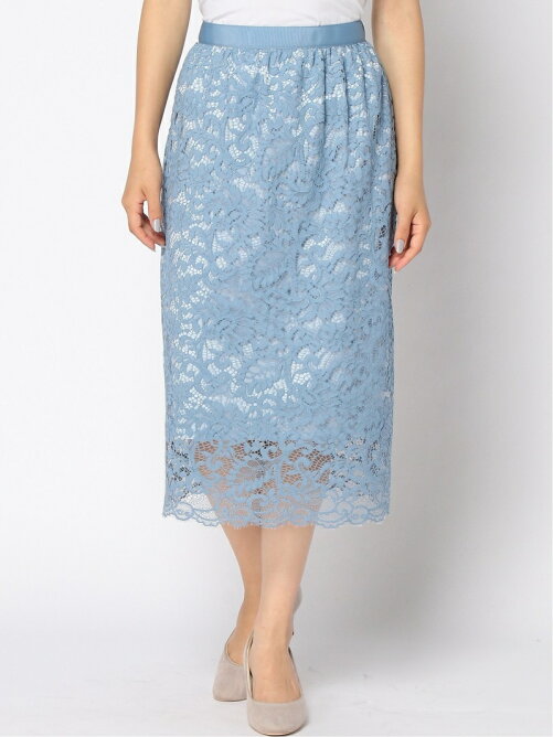 Elura Elura 上質スカラレーススカート レーススカート タイトスカート ペンシルスカート 大きいサイズ ゆったり 体形カバー Rakuten Fashion 楽天ファッション 旧楽天ブランドアベニュー Be7297