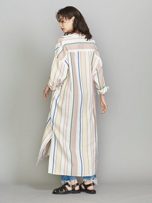 Beauty Youth United Arrows By コットンマルチストライプ シャツロングワンピース Rakuten Fashion 楽天ファッション 旧楽天ブランドアベニュー Cw4298