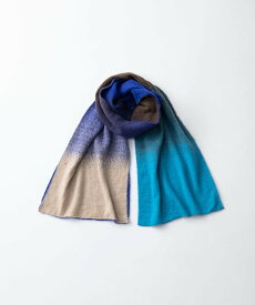 TRICOTE GRADATION SHAGGY SCARF トリコテ ファッション雑貨 マフラー・ストール・ネックウォーマー ブルー グリーン【送料無料】