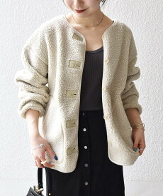 【SALE／40%OFF】SHIPS any SHIPS any:＜洗濯機可能＞ボア フリース 2WAY フーディー ブルゾン シップス ジャケット・アウター ブルゾン・ジャンパー ブラック ベージュ レッド【送料無料】