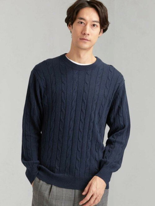 United Arrows Ltd Outlet Nm コットン カシミヤ ケーブル クルーネック ニット Rakuten Fashion 楽天ファッション 旧楽天ブランドアベニュー Bu5299
