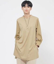 【SALE／20%OFF】EVEX by KRIZIA 【ウォッシャブル】ハイゲージコンパクトジャージープルオーバーロングブラウス エヴェックス バイ クリツィア トップス シャツ・ブラウス ベージュ ブラック ブルー【送料無料】