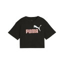 【SALE／36%OFF】PUMA ガールズ ESS 2 カラー NO. 1 ロゴ 半袖 Tシャツ 120-160cm プーマ トップス カットソー・Tシャツ ブラック