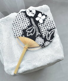 utatane utatane 有松絞り 竹うちわ 国産 ウタタネ 着物・浴衣・和装小物 和装小物【送料無料】