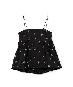 TOMORROWLAND BUYING WEAR �y�ʒ��zne Quittez pas BLACK Camisole Embroidery �g�b�v�X �g�D�����[�����h �g�b�v�X �L���~�\�[�� �u���b�N�y���������z