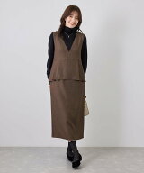 ROPE' PICNIC レイヤード風ペプラムジャンパースカート ロペピクニック ワンピース・ドレス ジャンパース…