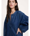 BANANA REPUBLIC (W)デニム ポップオーバー シャツドレス バナナ・リパブリック ワンピース・ドレス シャツワンピース…