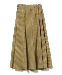 �ySALE�^40%OFF�zBEAMS HEART WOMEN �`�F�b�N �M���U�[ �t���A�X�J�[�g �r�[���X �A�E�g���b�g �X�J�[�g ���̑��̃X�J�[�g �C�G���[ �l�C�r�[ �p�[�v���y���������z
