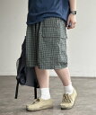 【SALE／7%OFF】CPCM チェックカーゴショーツ シーピーシーエム パンツ その他のパンツ ブラウン ネイビー グリーン【送料無料】