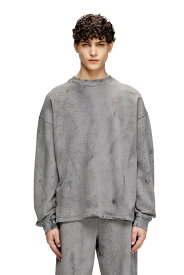 【SALE／40%OFF】DIESEL メンズ プルオーバースウェット S-BAXT-T1 ディーゼル トップス スウェット・トレーナー ピンク グレー【送料無料】