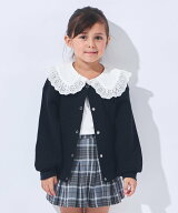 ever closet ワッフル カーディガン 羽織り アウター 長袖 綿 女の子 男の子 子供 子供服 エバークローゼ…