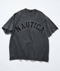 【SALE／10%OFF】NAUTICA Pigment Dyed Arch Logo S/S Tee フリークスストア トップス カットソー・Tシャツ グレー ベージュ オレンジ ネイビー【送料無料】