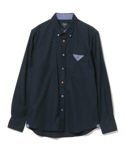 �ySALE�^40%OFF�zBEAMS HEART MEN �����N�X �����O�X���[�u �V���c �r�[���X �A�E�g���b�g �g�b�v�X �V���c�E�u���E�X �z���C�g �l�C�r�[�y���������z