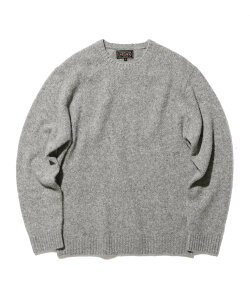 BEAMS PLUS BEAMS PLUS / 7�Q�[�W �V���N �J�V�~�� �N���[�l�b�N�j�b�g �r�[���X ���� �g�b�v�X �j�b�g �O���[ �l�C�r�[ �x�[�W�� �z���C�g�y���������z