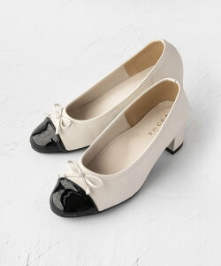 TOCCA �y���J���p�zTINY RIBBON RAIN PUMPS ���C���p���v�X �g�b�J �V���[�Y�E�C �p���v�X �z���C�g �u���b�N �x�[�W���y���������z