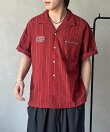 ワッペンドビー半袖開襟シャツ