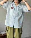 ワッペンドビー半袖開襟シャツ