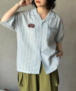 ワッペンドビー半袖開襟シャツ