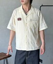 ワッペンドビー半袖開襟シャツ