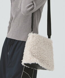 【SALE／50%OFF】Ray BEAMS ボア 2way トートバッグ ビームス アウトレット バッグ トートバッグ ホワイト ブラック【送料無料】