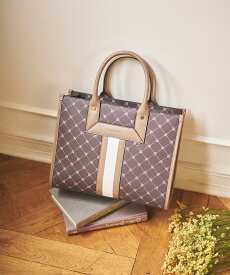 【SALE／30%OFF】& chouette モノグラム センターライントートバッグ(大) アンドシュエット バッグ トートバッグ グレー ブラウン レッド【送料無料】