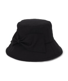 grove リボン付きバケットハット【UVカット・サイズ調整】 グローブ 帽子 ハット ブラック ホワイト ベージュ