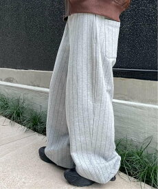 Oriens JOURNAL STANDARD ストライプスウェットパンツ オリエンス ジャーナルスタンダード パンツ ジャージ・スウェットパンツ ネイビー グレー【送料無料】