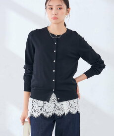 【SALE／55%OFF】a.v.v クルーネックサマーカーディガン【洗える/接触冷感/UVカット】 アー・ヴェ・ヴェ トップス カーディガン グレー レッド ホワイト ブルー ブラック
