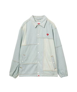 A BATHING APE DENIM PATCHWORK COACH JACKET �A �x�C�V���O �G�C�v �W���P�b�g�E�A�E�^�[ �u���]���E�W�����p�[ �l�C�r�[�y���������z