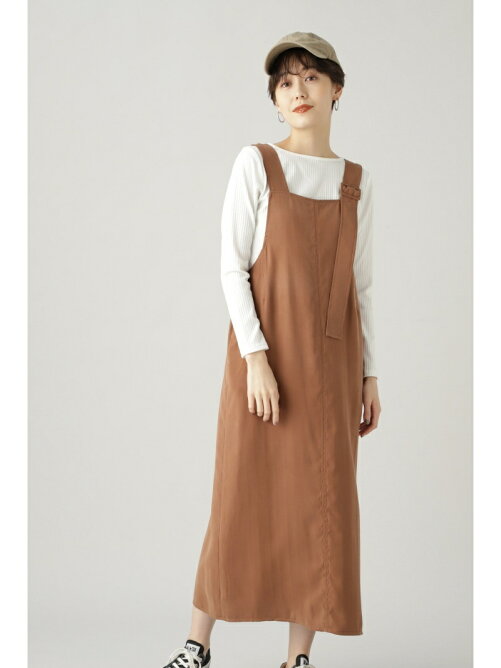 N Natural Beauty Basic アシンメトリーロングストラップジャンパースカート Rakuten Fashion 楽天 ファッション 旧楽天ブランドアベニュー By5303