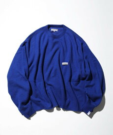 CAHLUMN Wool Cotton Loop Back Sweatshirt フリークスストア トップス スウェット・トレーナー ネイビー グレー ホワイト ブルー オレンジ【送料無料】