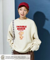 【SALE／10%OFF】FREAK'S STORE TOM AND JERRY / トムとジェリー フロッキー ロゴ スウェット【限定展開…