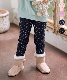 【SALE／50%OFF】ANY KIDS 7days 裏シャギー 総柄ガーリーパンツ エニィ パンツ その他のパンツ ネイビー ピンク ブラック