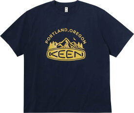 KEEN MEN HARVEST TECH TEE ARCH LOGO メンズ ハーベスト テック ティー アーチ ロゴ キーン トップス カットソー・Tシャツ ネイビー【送料無料】