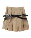 CROSS BELTED MINI SKIRT
