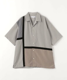 【SALE／80%OFF】a day in the life パネルキリカエ オープンカラーシャツ ＜A DAY IN THE LIFE＞ ユナイテッドアローズ アウトレット トップス シャツ・ブラウス ブルー ベージュ グレー