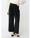 ウエストタックストレッチワイドパンツ