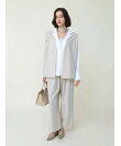 ウエストタックストレッチワイドパンツ