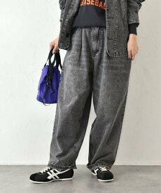 in the Market IN THE MARKET｜タックパンツ [[IN-100]][C] ハグハグ パンツ その他のパンツ ブラック【送料無料】