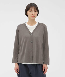 MARGARET HOWELL PAPER COTTON KNITWEAR �}�[�K���b�g�E�n�E�G�� �g�b�v�X �J�[�f�B�K�� �u���[�y���������z