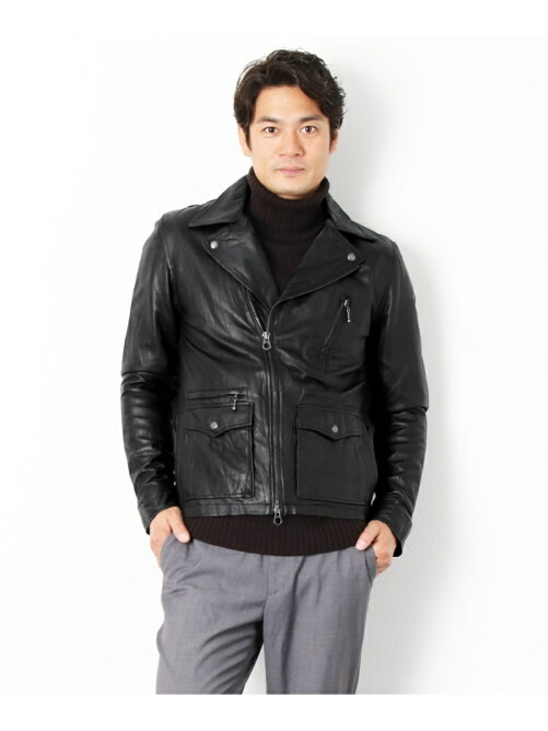 Sankyoshokai メンズラムレザーライダースジャケットシワ加工 Rakuten Fashion 楽天ファッション 旧楽天ブランドアベニュー T Sankyoshokai メンズラムレザーライダースジャケットシワ加工 Rakuten Fashion 楽天ファッション 旧楽天ブランドアベニュー T