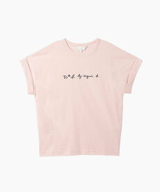 To b. by agnes b. WT13 TS マカロンロゴTシャツ アニエスベー トップス カットソー・Tシャツ ピンク【送料無料】