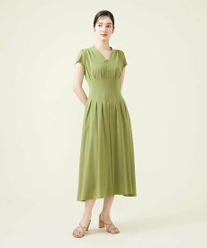 Sybilla タッキングデザインドレス シビラ ワンピース・ドレス ワンピース グリーン ネイビー ブラック【送料無料】