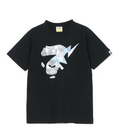 A BATHING APE CITY CAMO APE FACE STA TEE ア ベイシング エイプ トップス カットソー・Tシャツ ブラック ホワイト【送料無料】