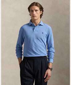 POLO RALPH LAUREN カスタム スリム ロングスリーブ ポロシャツ ラルフローレン トップス ポロシャツ ブルー【送料無料】