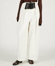 ハイウエストベルトタックパンツ / High-Waist Belted Tuck Pants