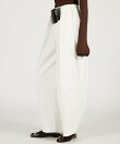 ハイウエストベルトタックパンツ / High-Waist Belted Tuck Pants